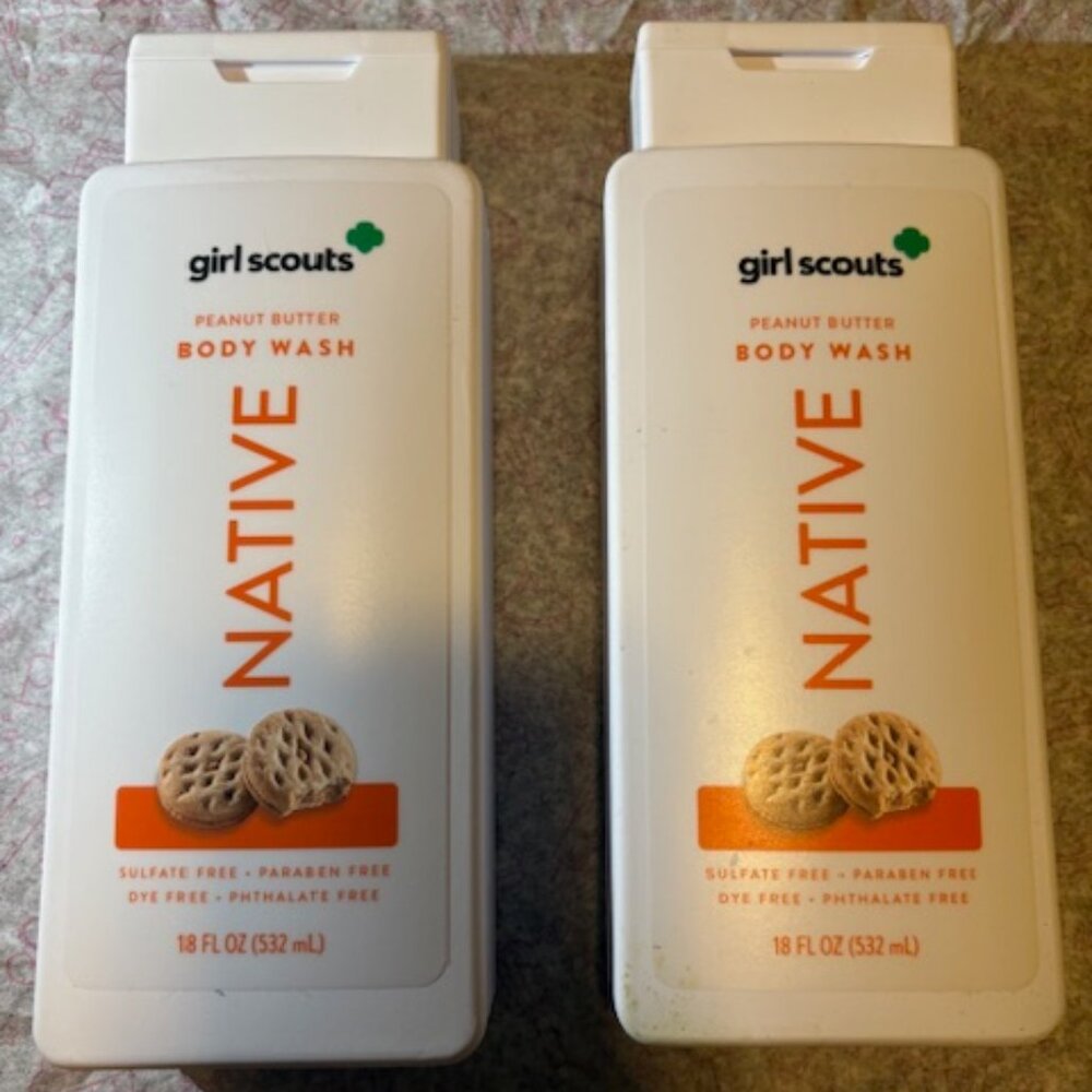 NEW- Native - Limited Edition Girl Scouts Cookies, Peanut Butter Body Wash